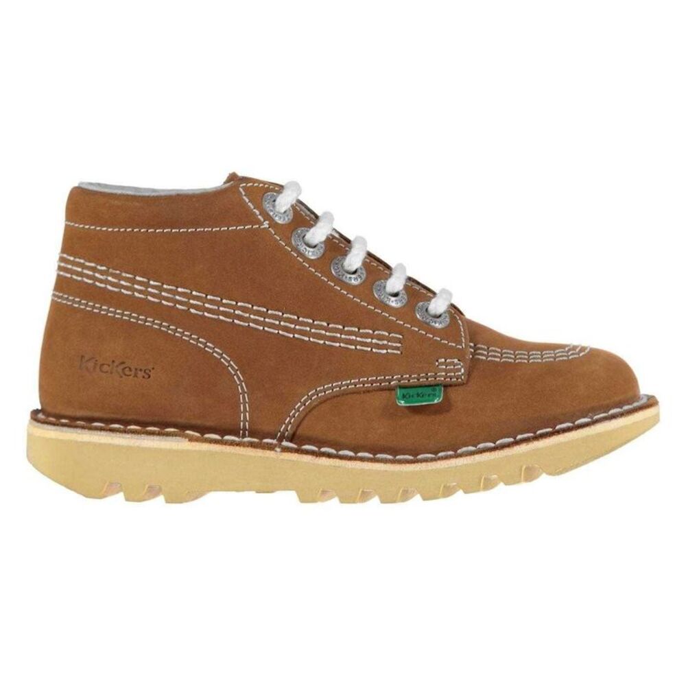 Kickers Childrens/Kids Kick Hi Leather Boots / Tan